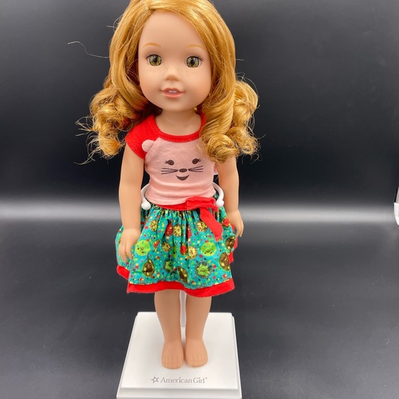 American Girl Wellie Wishers Red Hair Doll 14 Inch With...